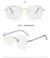 2024 novos óculos de sol feminino sem aro moda lentes gradientes óculos de sol - loja online