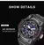 Imagem do SMAEL-Relógio de pulso impermeável Dual Time Display para homens, relógio esp
