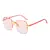 Imagem do 2024 novos óculos de sol feminino sem aro moda lentes gradientes óculos de sol