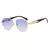 Vintage redondo metal óculos de sol feminino nova moda retro óculos de sol fem na internet