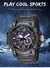 Imagem do SMAEL-Relógio de pulso impermeável Dual Time Display para homens, relógio esp