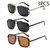 Imagem do Óculos de sol masculino Punk, Aviator Square, Uv400, Twin-Beam, Novo