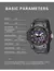 SMAEL-Relógio de pulso impermeável Dual Time Display para homens, relógio esp