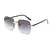 2024 novos óculos de sol feminino sem aro moda lentes gradientes óculos de sol - comprar online