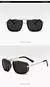 Óculos de sol masculino Punk, Aviator Square, Uv400, Twin-Beam, Novo - comprar online