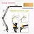 Luminária Articulada FlexLight Pro™ – Iluminação Direcionada com Presilha de Alta Fixação - comprar online