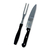 Kit Churrasco 2 Peças Profissional Faca e Garfo Blanc & Noir na internet