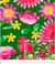 TRICOLINE DIGITAL CHIQUE CHITA FLOR ROSA FUNDO VERDE REF:R465182 DES:84065