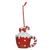 ENFEITE NATAL CANECA NATALINA PENDURAR VERMELHO E BRANCO REF:60333001