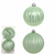 BOLA DECORADA NATAL NO PVC COM 2 VERDE REF:49069001