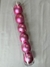 BOLA NATAL EM TUBO FOSCA COM 6 ROSA REF:44026002