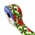 FITA ARAMADA CETIM NATAL BICO DE PAPAGAIO VERMELHO FUNDO CREME REF:5835-1104