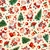 TRICOLINE DIGITAL MINI PAPAI NOEL COM ENFEITES NATALINOS FUNDO NUDE REF:9001-E179