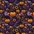 TRICOLINE DIGITAL HALLOWEEN ABOBORA COM FLORES ROXO E LARANJA REF:9017-E490