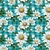 TRICOLINE DIGITAL DAISY 13 MARGARIDA BRANCAS FUNDO XADREZ AZUL REF:D780 - comprar online