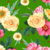 TRICOLINE ROSAS GRANDE AMARELO E ROSA FUNDO VERDE REF:9050-V098