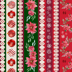 TRICOLINE DIGITAL NATAL BARRADO FLOR E BOLAS REF:9001-E142