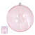 BOLA TRANSPARENTE TUBO COM 1 ROSA 20CM REF:81953004