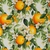 TRICOLINE DIGITAL FRUTA LARANJA COM FOLHAS FUNDO CREME REF:799 COR:1090