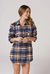 Camisa Baez Azul &Amp; Beige