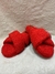 Pantufla Roja De Toalla - comprar online