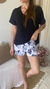 Pijama Emilia Black Manga Corta