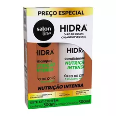 Hidra Kit Shampoo+Condicionador Oleo De Coco E Colageno 300Ml Salon Line