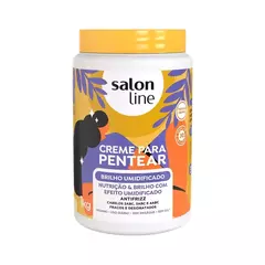 Creme Pentear Condicionador Brilho Umidificado 1Kg Salon Line