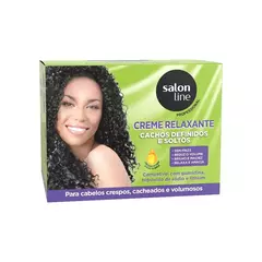 Creme Relaxante Cachos Definidos E Soltos Coco/Avela 200Gr Salon Line