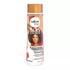 Sos Shampoo Oleo De Ricino E Queratina 300Ml Salon Line