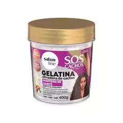 Sos Gelatina Condicionador Manteiga De Karite 400Gr Salon Line
