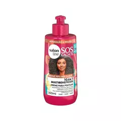 Sos Creme Pentear Condicionador 10 Em 1 Multibeneficios +Poderosos 300Ml Salon Line
