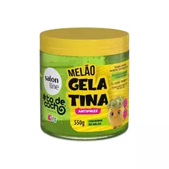 #Todecacho Gelatina Condicionador Kids Melao Antifrizz 550Gr Salon Line