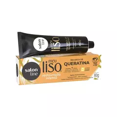 Meu Liso Condicionador Recarga Queratina Restauracao Intensa 80G Salon Line