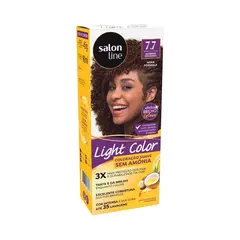 Light Color Prof 7.7 Marrom Dourado Salon Line