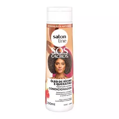 Sos Condicionador Oleo De Ricino E Queratina 300Ml Salon Line