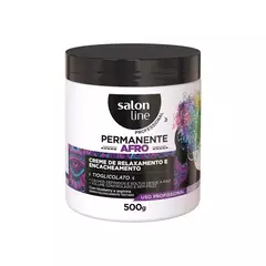 Afro Creme Relaxamento Permanente Afro 500Gr Salon Line