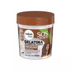 Sos Gelatina Condicionador Oleo De Coco 400Gr Salon Line