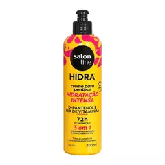 Hidra Creme Pentear Condicionador D-Pantenol E Mix Vitaminas 300Ml Salon Line