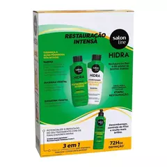 Hidra Kit Shampoo+Condicionador Babosa, Queratina E Glicerina 300Ml Salon Line - comprar online