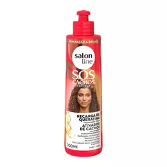 Sos Ativador Condicionador Recarga Queratina Reparacao Total 300Ml Salon Line
