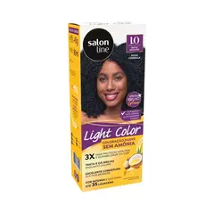 Light Color Prof 1.0 Preto Azulado Salon Line