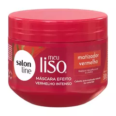 Meu Liso Mascara Condicionante Matiz Vermelho 300Gr Salon Line