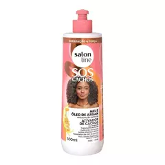 Sos Ativador Condicionador Mel E Oleo De Argan 500Ml Salon Line