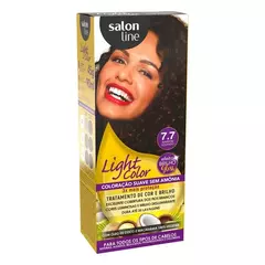 Light Color Prof 7.7 Marrom Dourado Salon Line - comprar online