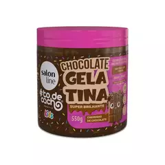 #Todecacho Gelatina Condicionador Kids Chocolate Super Brilhante 550Gr Salon Line