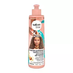Sos Ativador Condicionador Oleo De Amendoas Cachos +Leves 300Ml Salon Line