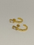 BRINCO MEIA ARGOLA ZIRCONIA