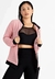 Casaco Manga Longa Rosê Fitness Feminino Longo - comprar online