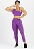 Conjunto Metamorfose Cropped Alcinha com Detalhe Nas Costas+ Calça Legging Roxo - comprar online